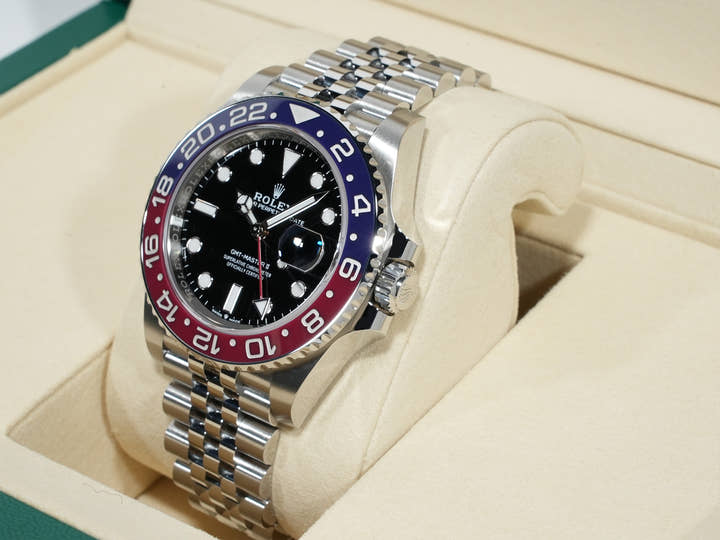 Rolex GMT-Master II Ref. 126710BLRO Stainless Steel with Black Dial and Jubilee Bracelet (Unused) cmsg5qji