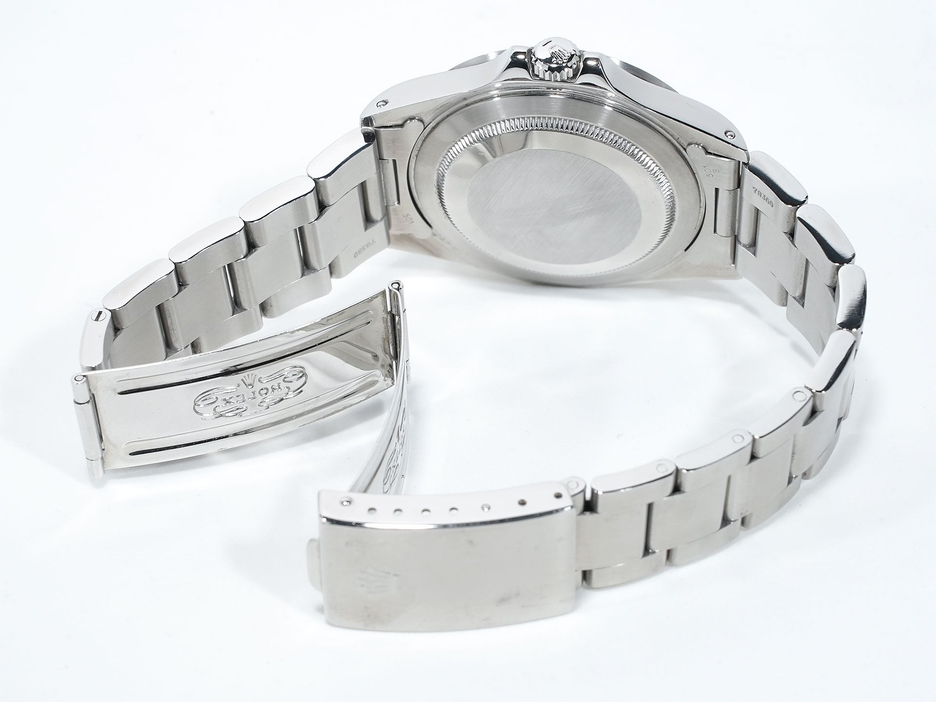 Pre-owned Rolex Explorer II Ref. 16570 Stainless Steel White Dial Oyster Bracelet s6y6tn8a