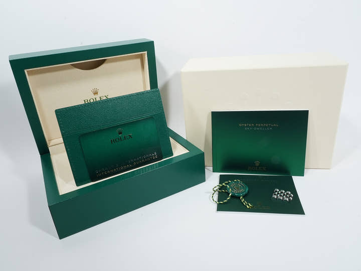 ロレックス スカイドゥエラー Ref.336934 ステンレススチール/ホワイトゴールド ミントグリーン文字盤 ジュビリーブレスレット 未使用 6w3bx3ue