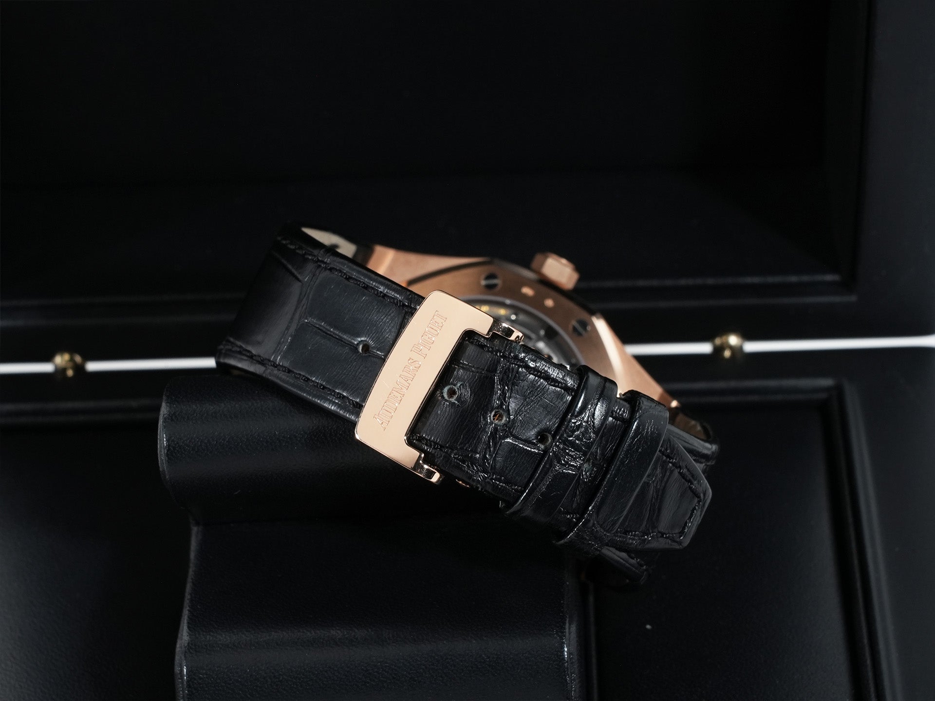 Audemars Piguet Royal Oak Ref. 15500OR.OO.D002CR.01 Pink Gold Black Dial Excellent Condition txvz9q7s