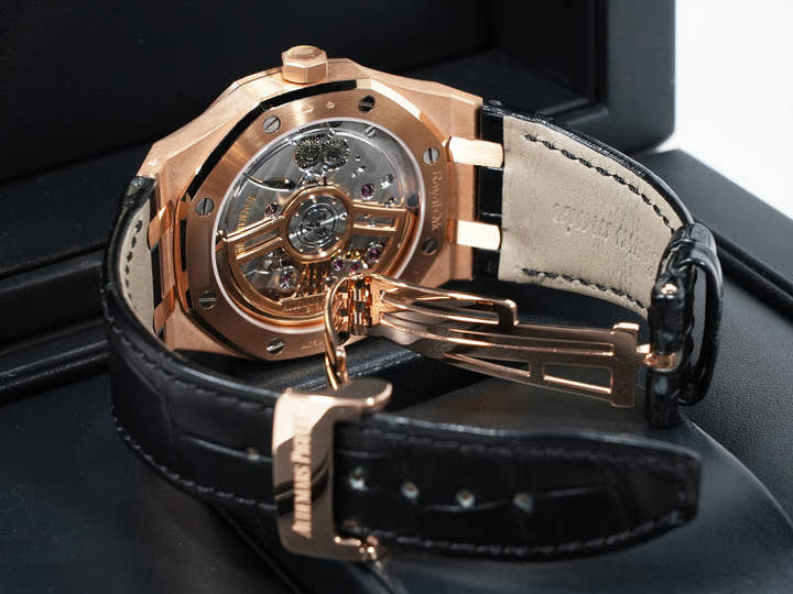 Audemars Piguet Royal Oak Ref. 15500OR.OO.D002CR.01 Pink Gold Black Dial Excellent Condition txvz9q7s