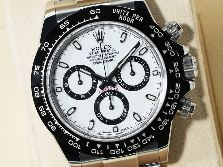 Rolex Daytona Ref. 116500LN Stainless Steel White Dial Excellent Condition q7gw7btk