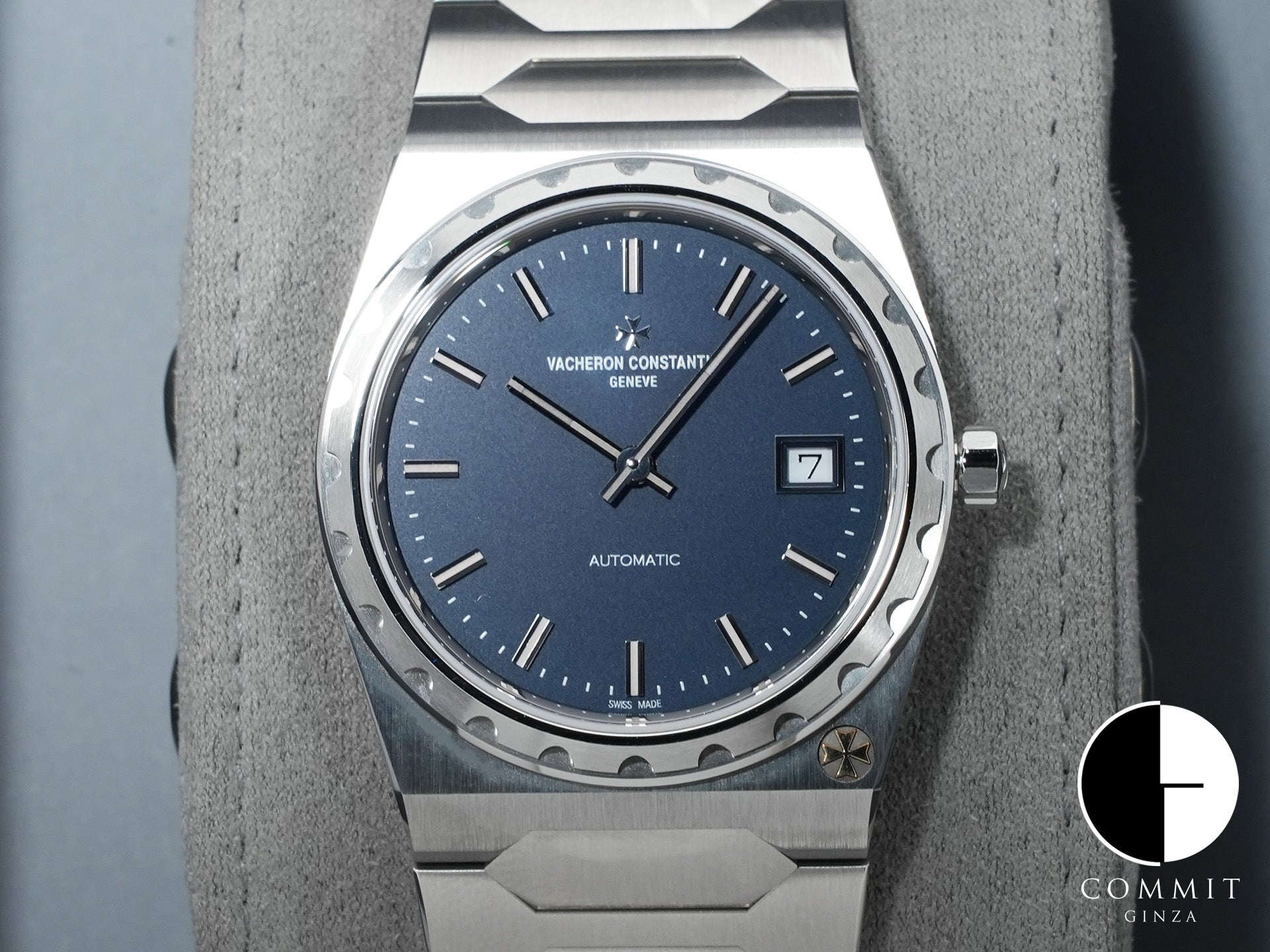 Vacheron Constantin Historiques 222 Ref. 4200H/222A-B934 Stainless Steel Blue Dial Excellent Condition uzgie8gi