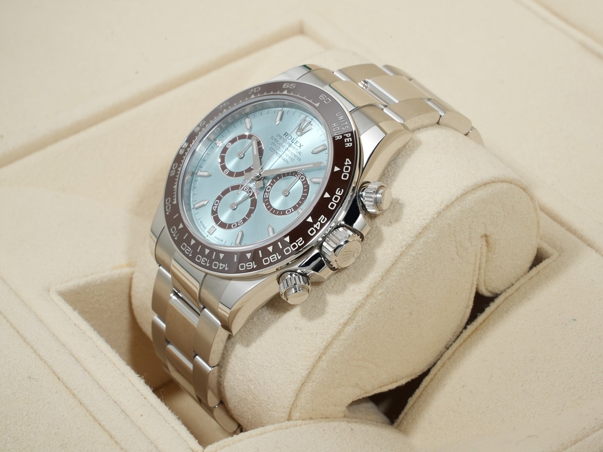 Rolex Daytona Ref. 126506 Platinum Ice Blue Dial Excellent Condition mffkbajj