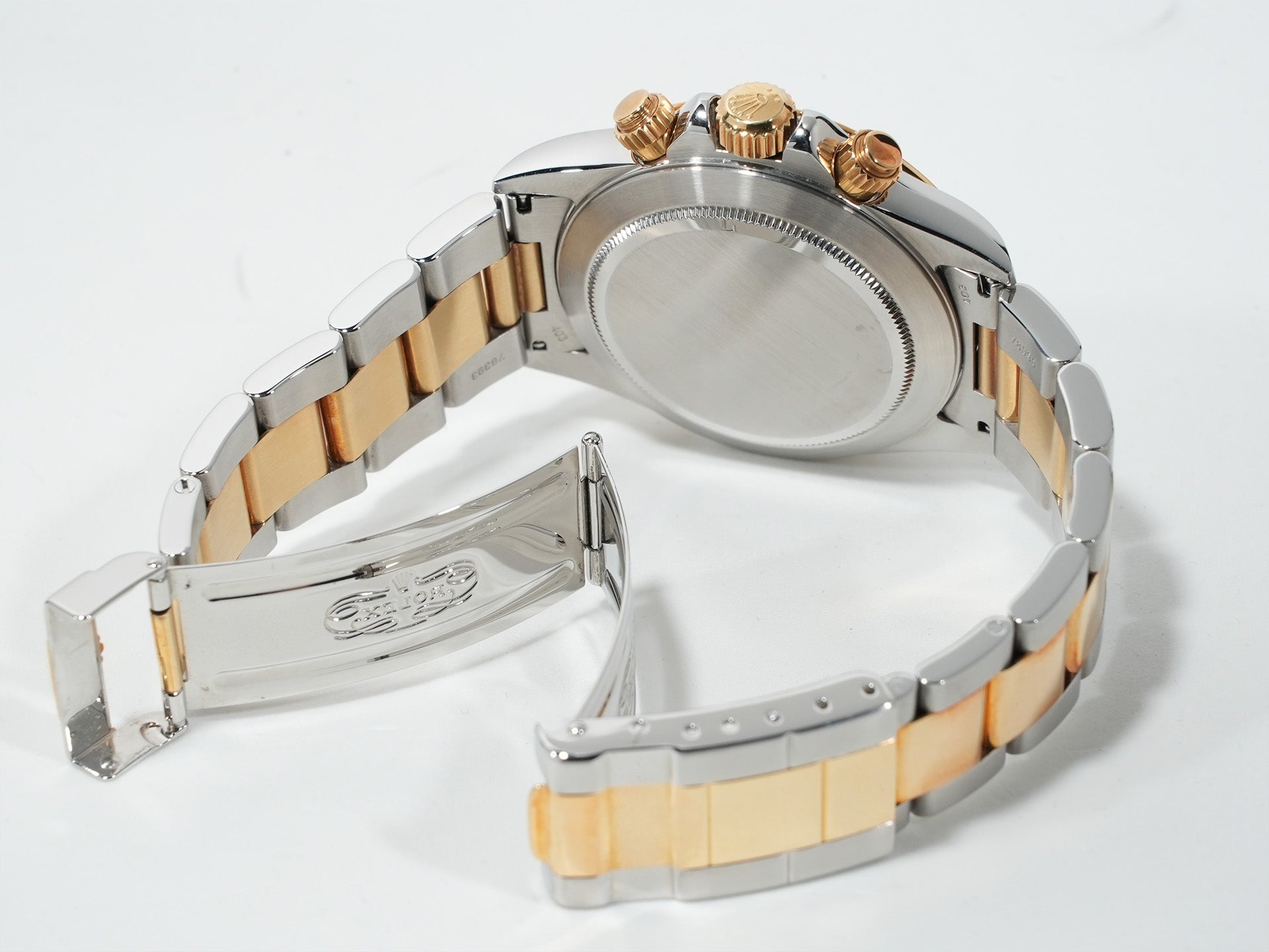 ロレックス デイトナ エルプリメロ Ref.16523 ステンレススチール/イエローゴールド ホワイト文字盤 中古 4pusn25g