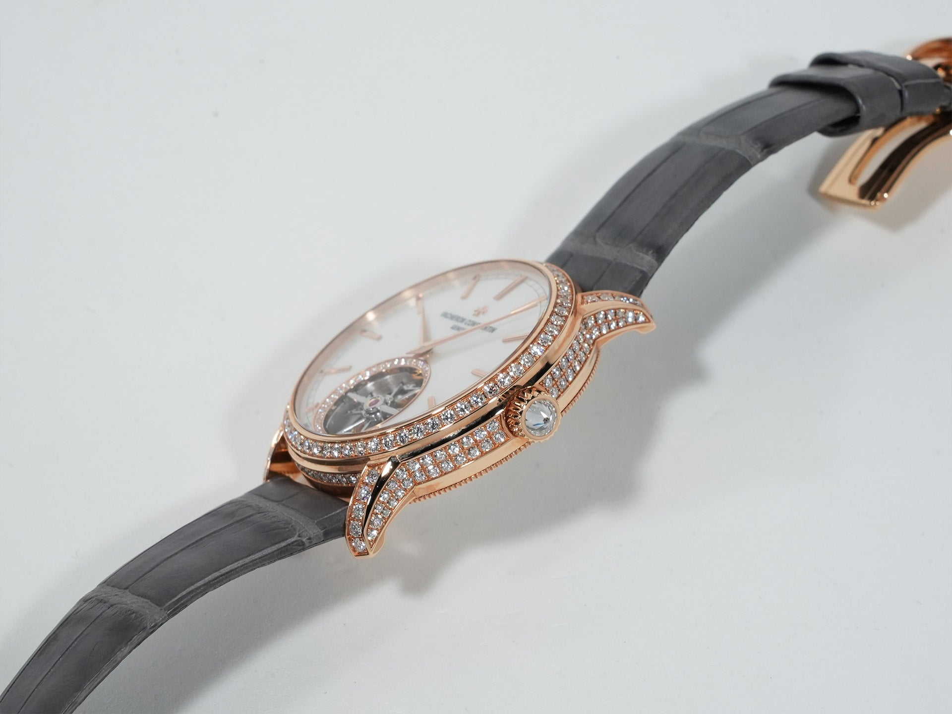 ヴァシュロンコンスタンタン トラディショナル・トゥールビヨン Ref.6035T/000R-B634 ピンクゴールド マザーオブパール文字盤 美品 3gg2o7co