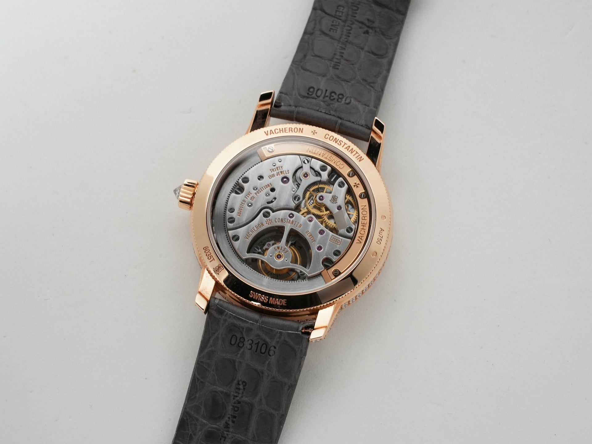 ヴァシュロンコンスタンタン トラディショナル・トゥールビヨン Ref.6035T/000R-B634 ピンクゴールド マザーオブパール文字盤 美品 3gg2o7co
