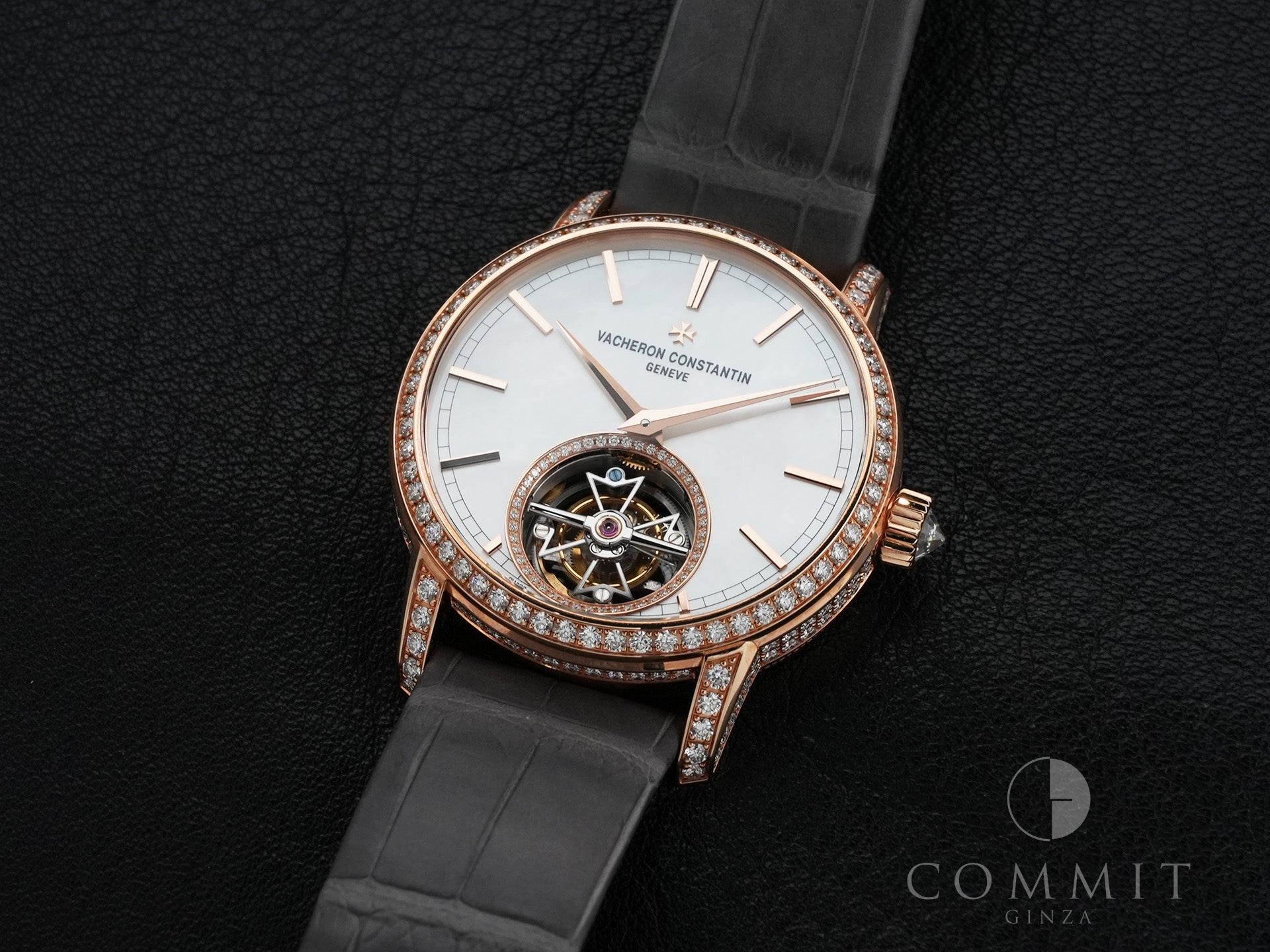 ヴァシュロンコンスタンタン トラディショナル・トゥールビヨン Ref.6035T/000R-B634 ピンクゴールド マザーオブパール文字盤 美品 3gg2o7co