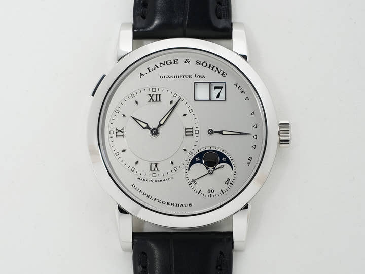 A.ランゲ＆ゾーネ ランゲ1 ムーンフェイズ Ref.109.025 プラチナ シルバー文字盤 美品 ike7d7s5