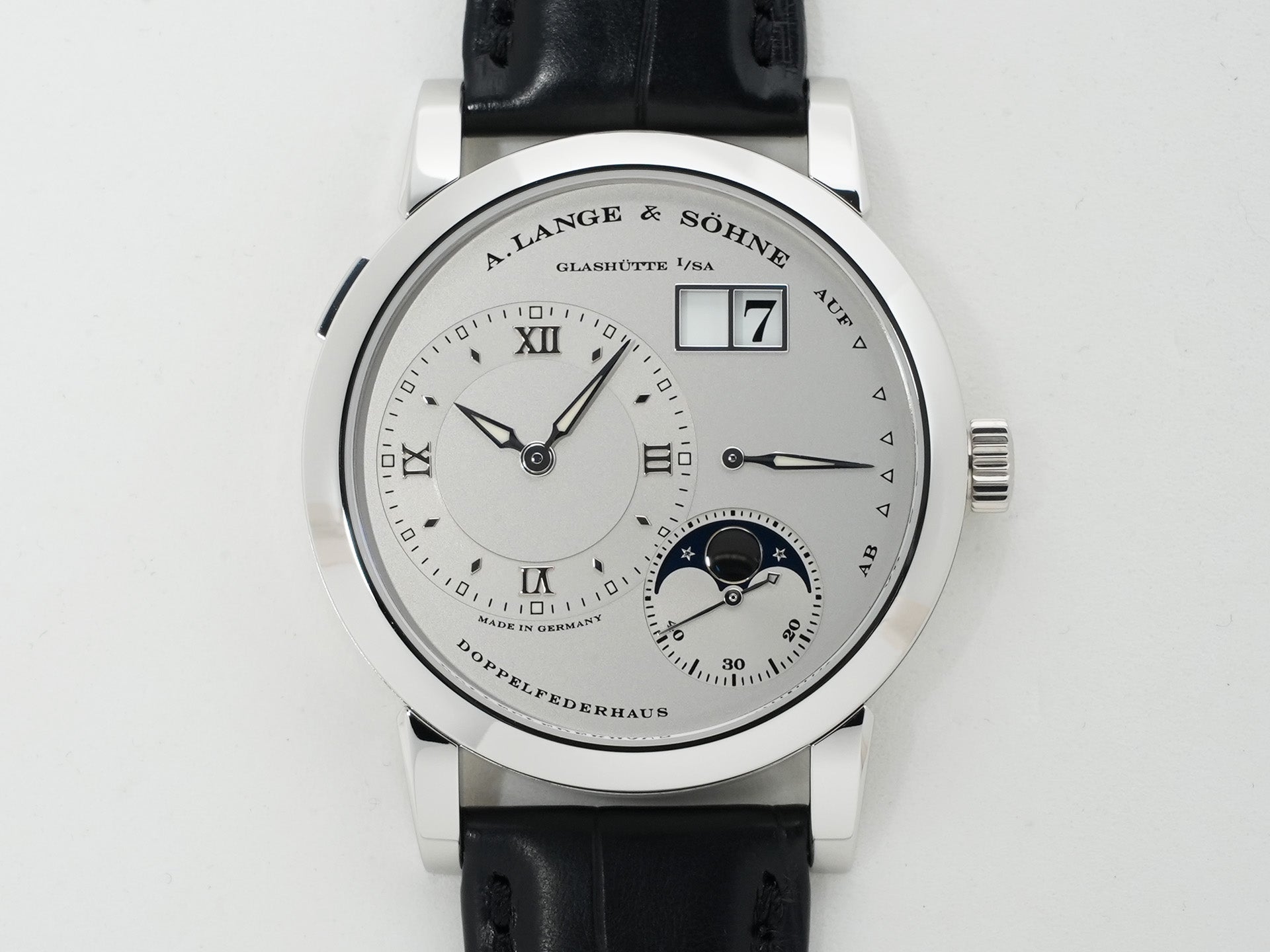 A.ランゲ＆ゾーネ ランゲ1 ムーンフェイズ Ref.109.025 プラチナ シルバー文字盤 美品 ike7d7s5