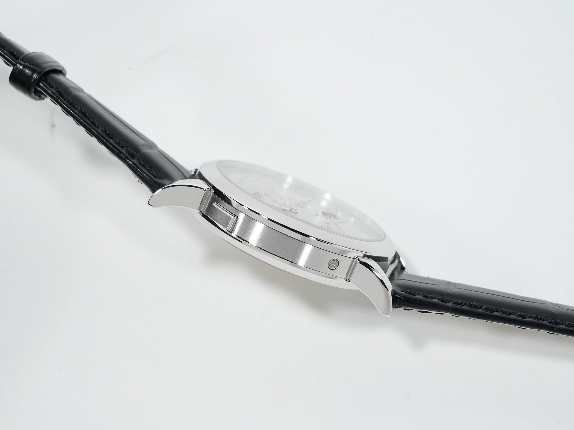 A. Lange & Söhne Lange 1 Moon Phase Ref. 109.025 Platinum Silver Dial Excellent Condition ike7d7s5