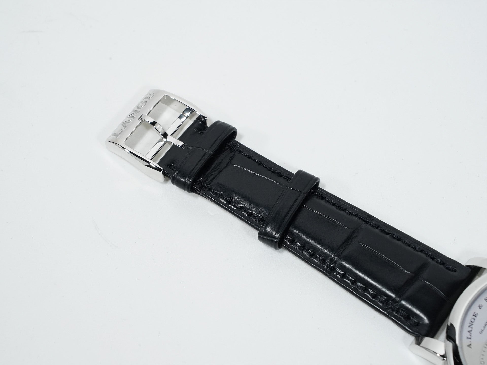 A. Lange & Söhne Lange 1 Moon Phase Ref. 109.025 Platinum Silver Dial Excellent Condition ike7d7s5