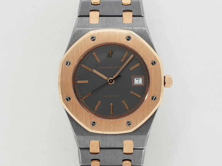 Audemars Piguet Royal Oak Ref. 14486TR Tantalum and Pink Gold Gray Dial Excellent Condition zfspyhob