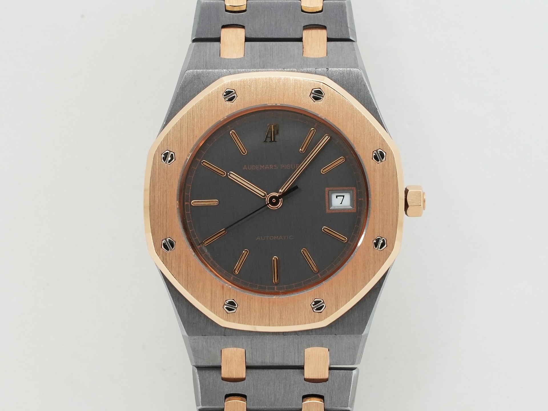 Audemars Piguet Royal Oak Ref. 14486TR Tantalum and Pink Gold Gray Dial Excellent Condition zfspyhob