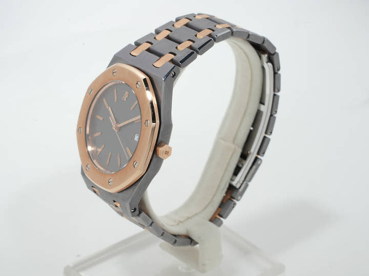 Audemars Piguet Royal Oak Ref. 14486TR Tantalum and Pink Gold Gray Dial Excellent Condition zfspyhob