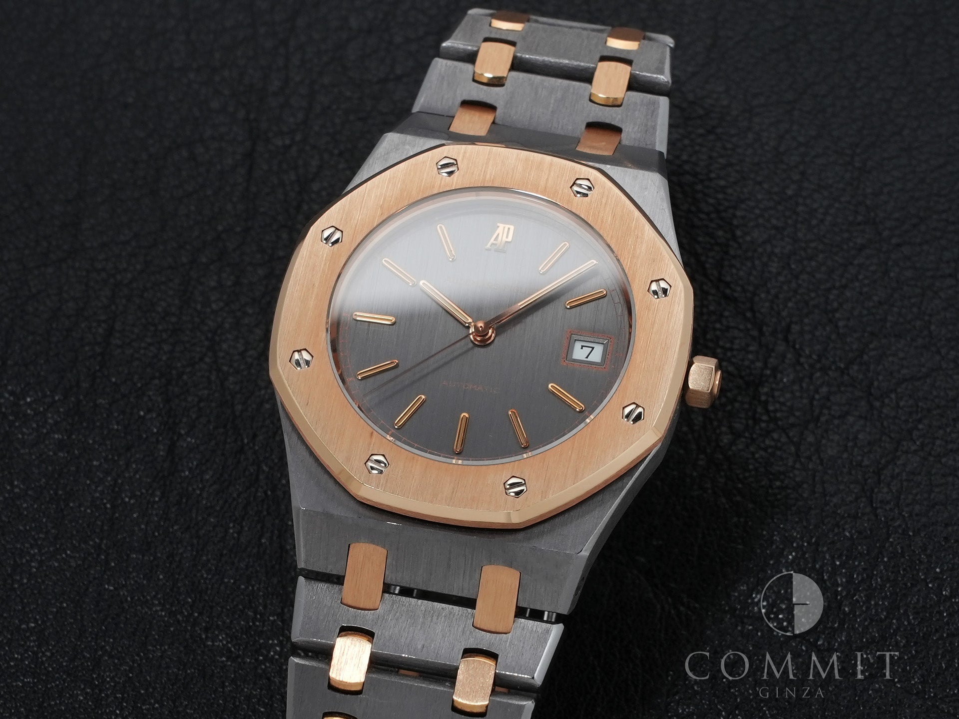 Audemars Piguet Royal Oak Ref. 14486TR Tantalum and Pink Gold Gray Dial Excellent Condition zfspyhob