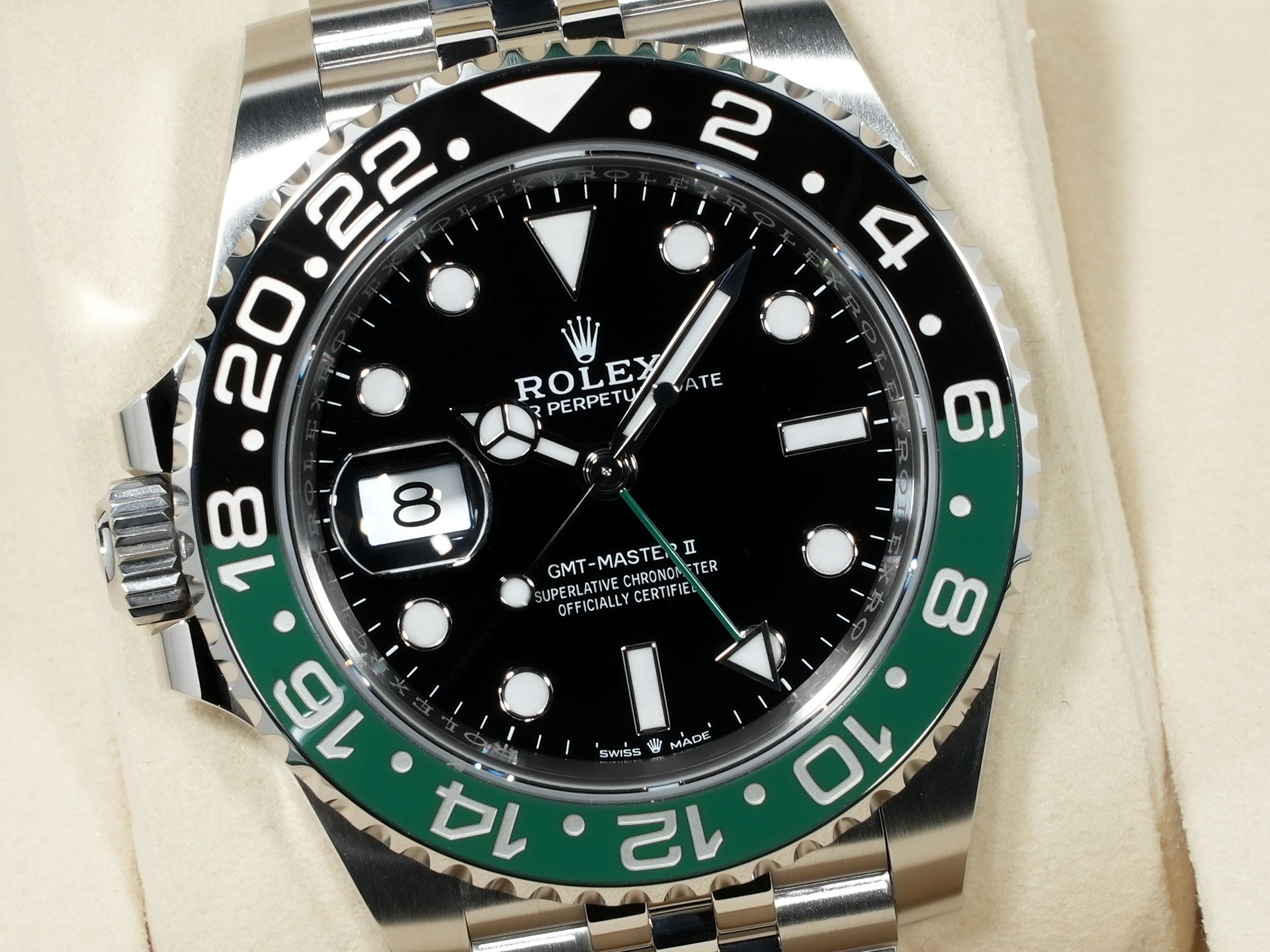 Rolex GMT-Master II Ref. 126720VTNR Stainless Steel with Black Dial and Jubilee Bracelet, Unused (b79sjaan)