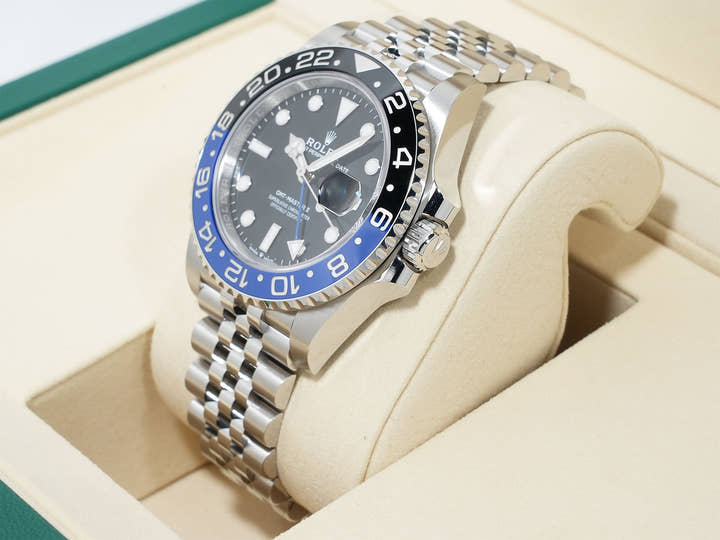 Rolex GMT-Master II Ref. 126710BLNR Stainless Steel with Black Dial and Jubilee Bracelet (Unused) sh3ftkq7