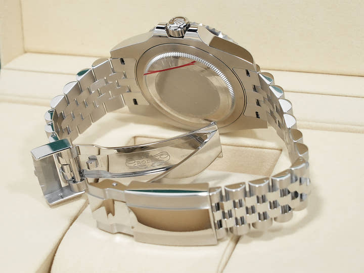 Rolex GMT-Master II Ref. 126710BLNR Stainless Steel with Black Dial and Jubilee Bracelet (Unused) sh3ftkq7