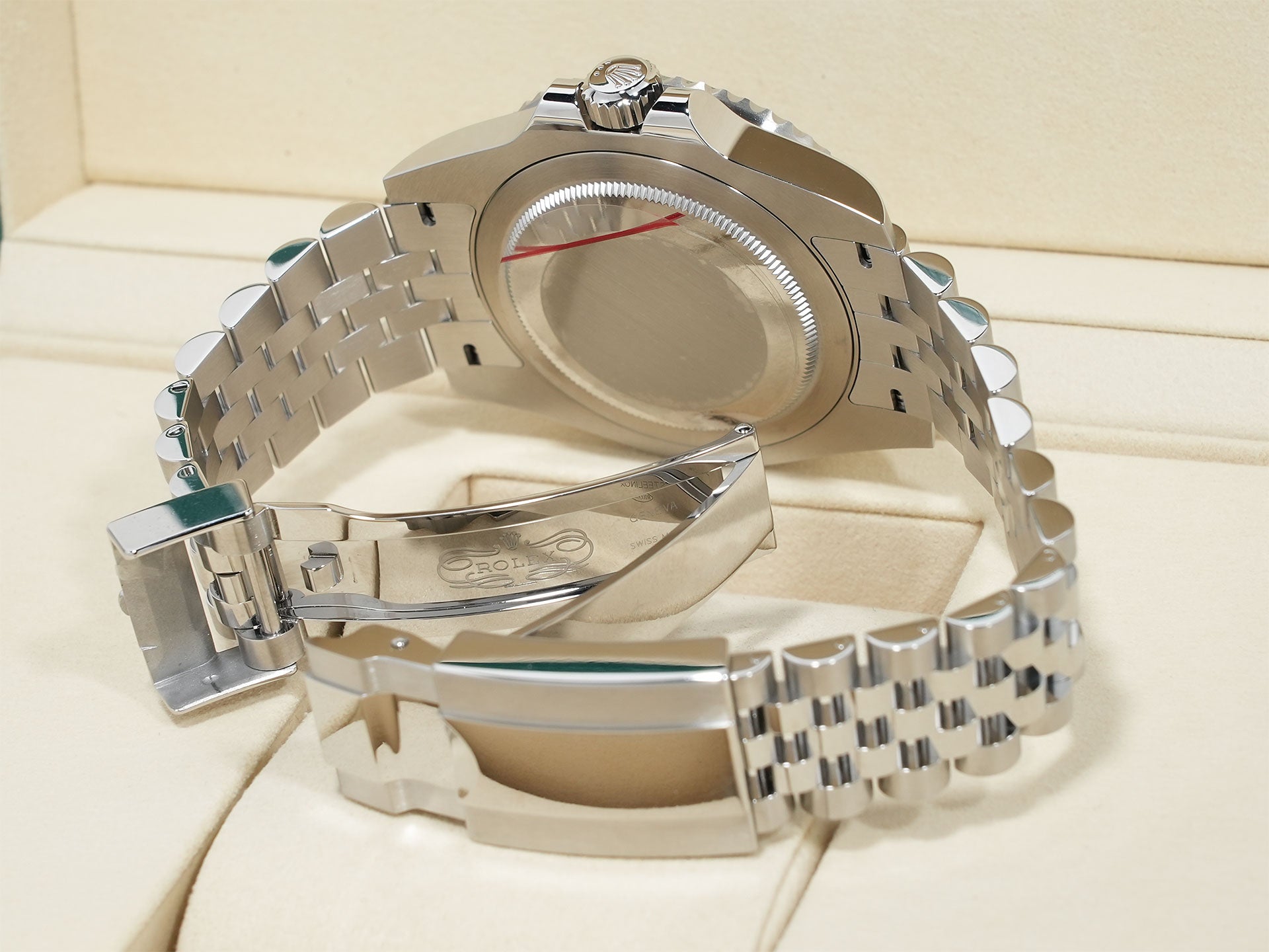 Rolex GMT-Master II Ref. 126710BLNR Stainless Steel with Black Dial and Jubilee Bracelet (Unused) sh3ftkq7