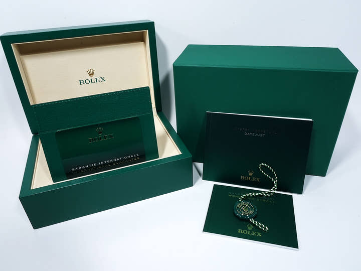 Rolex Datejust 36 Ref. 126234 Stainless Steel/White Gold Bright Blue Dial Oyster Bracelet Unused 9j5ctmkj