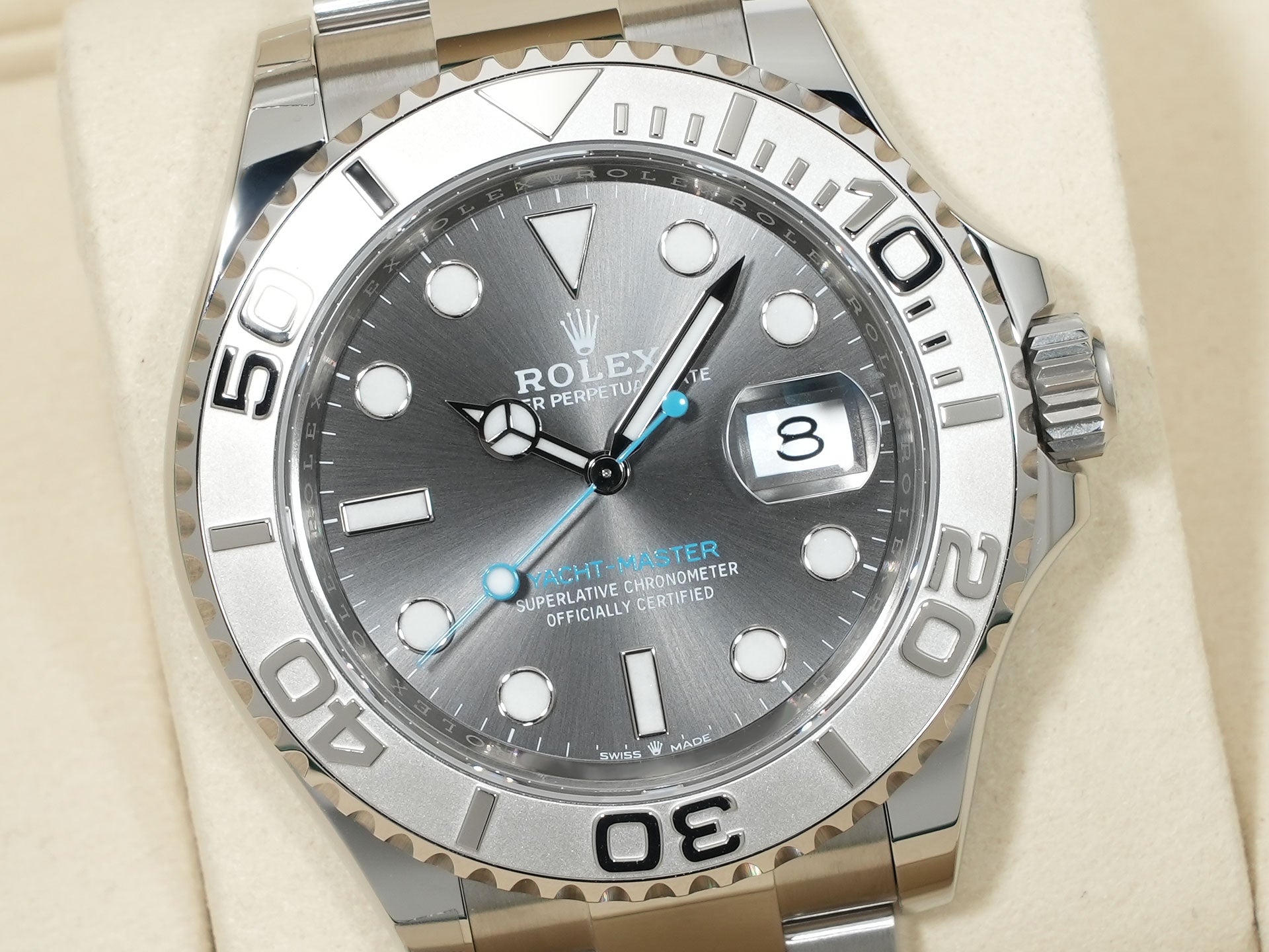 ロレックス ヨットマスター40 Ref.126622 ステンレススチール/プラチナ スレート文字盤 未使用 anaz2br8