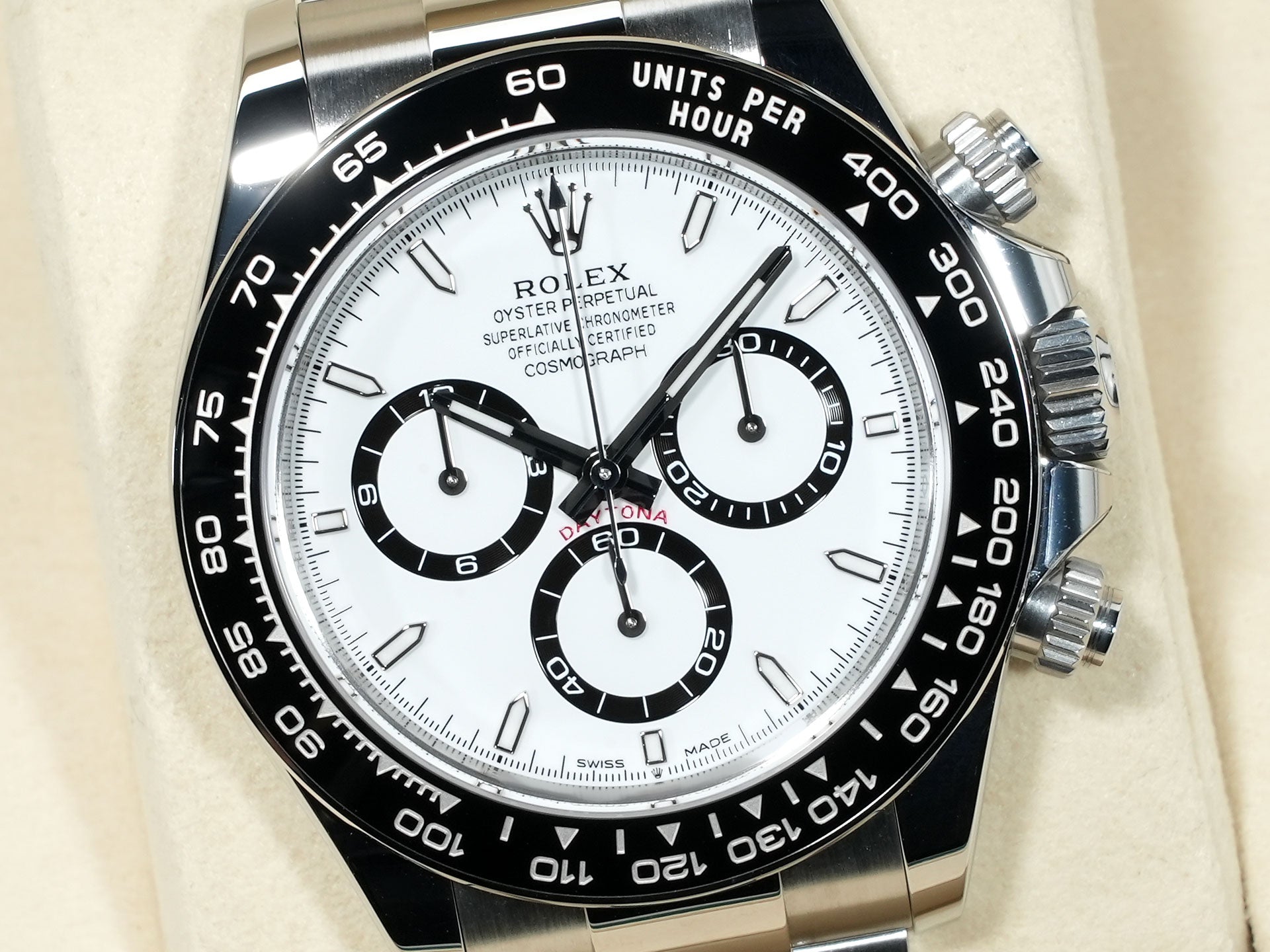 ロレックス デイトナ Ref.126500LN ステンレススチール ホワイト文字盤 未使用 fw4n4rsg