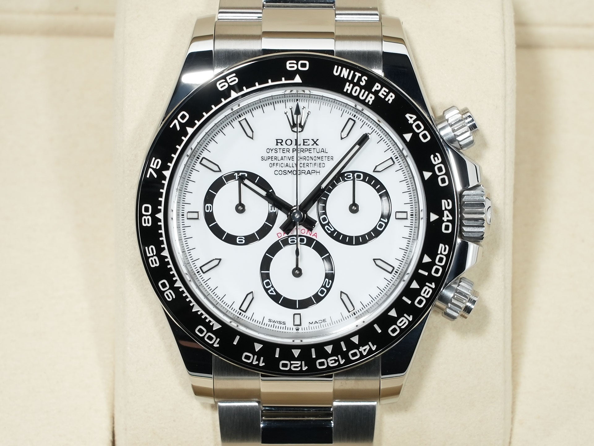 ロレックス デイトナ Ref.126500LN ステンレススチール ホワイト文字盤 未使用 rmtc54d9