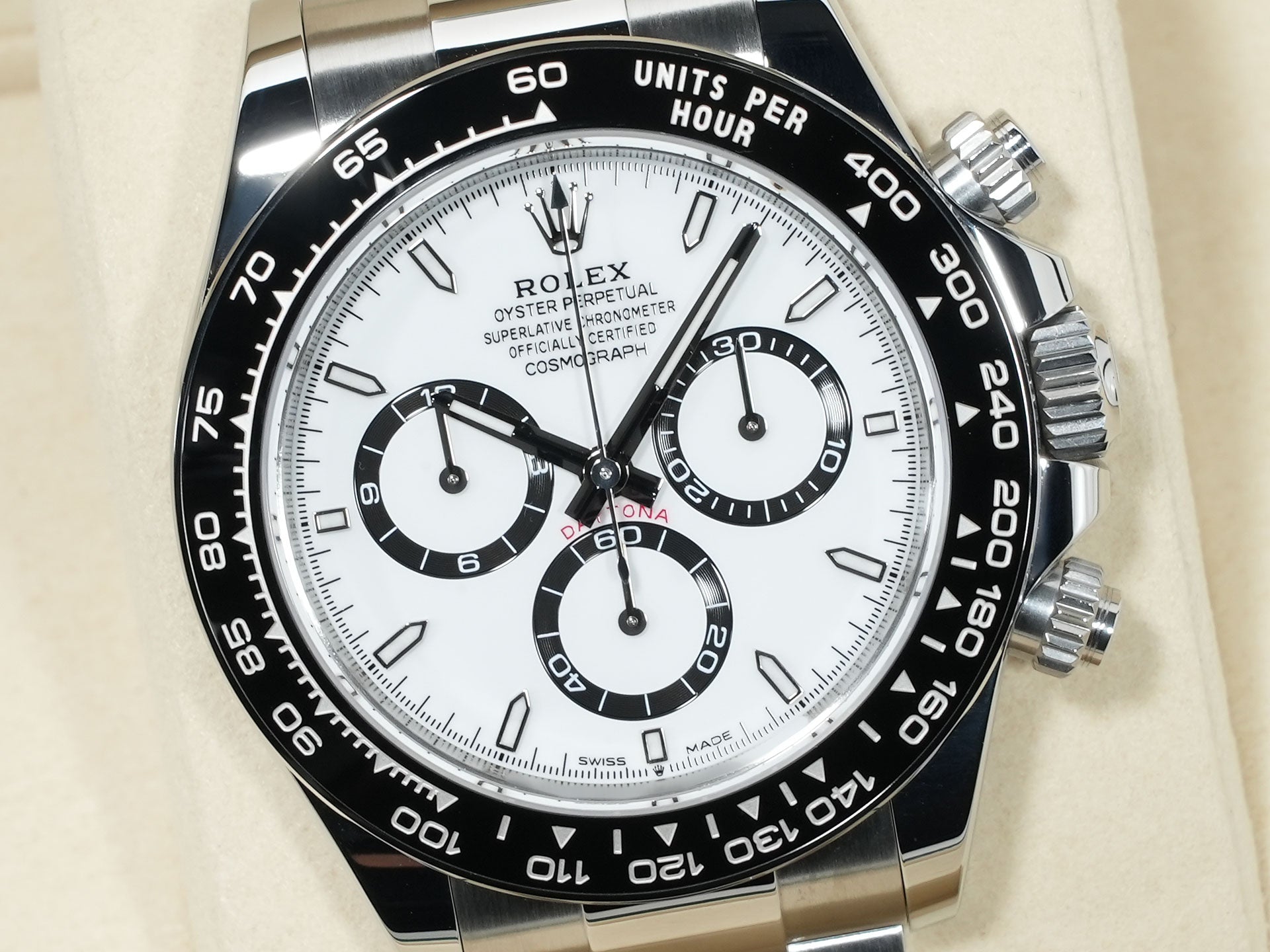 ロレックス デイトナ Ref.126500LN ステンレススチール ホワイト文字盤 未使用 rmtc54d9