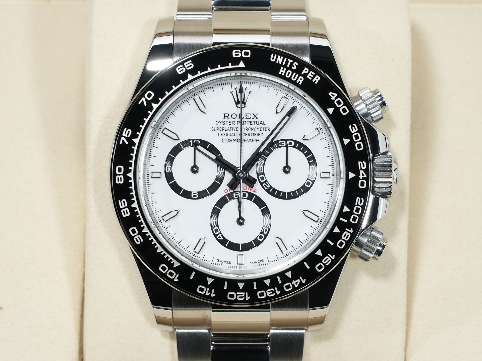 Rolex Daytona Ref. 126500LN Stainless Steel White Dial Unused v5zk723t