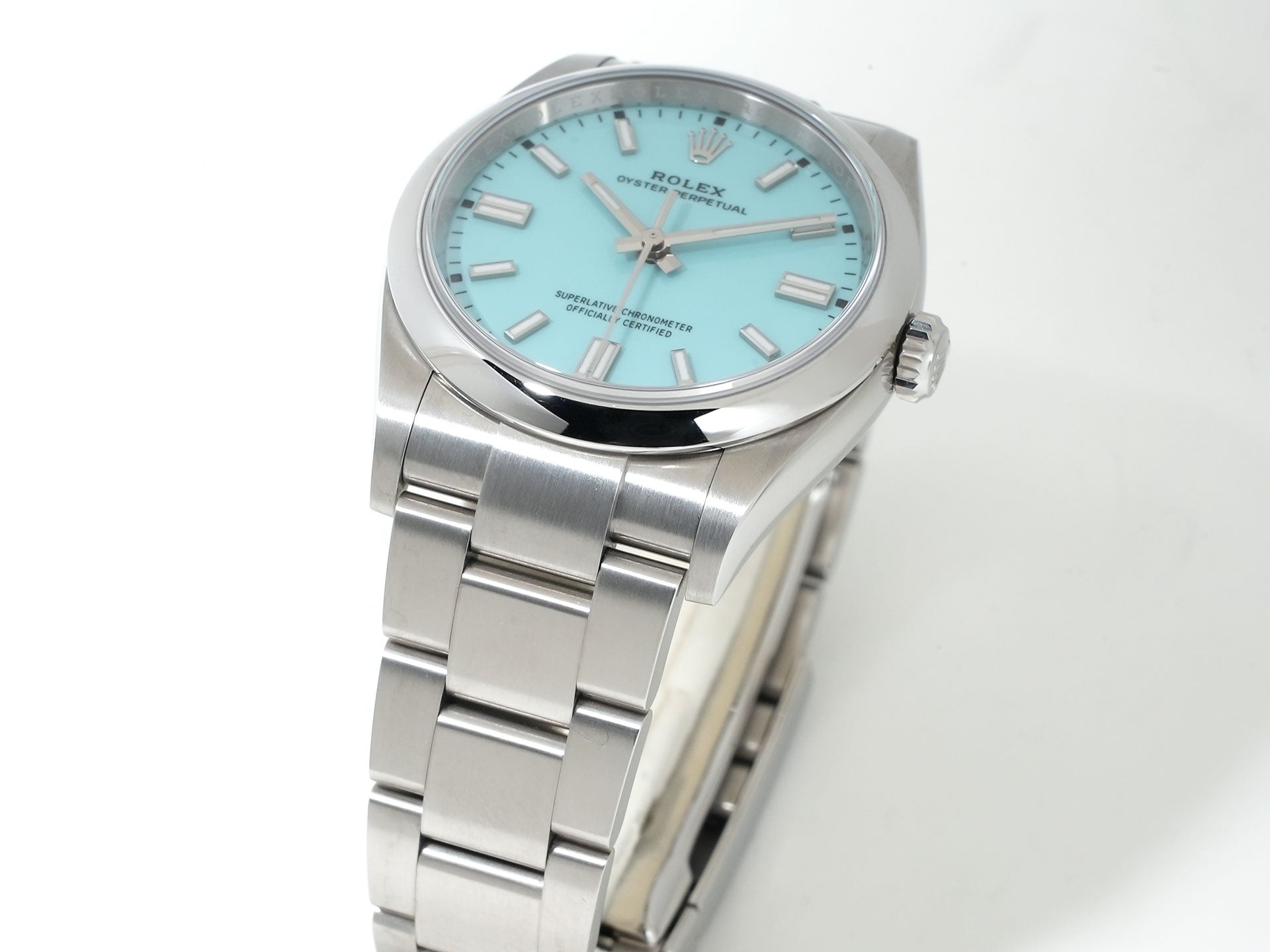 Rolex Oyster Perpetual 36 Ref. 126000 Stainless Steel Turquoise Dial Pre-owned wje5t66j
