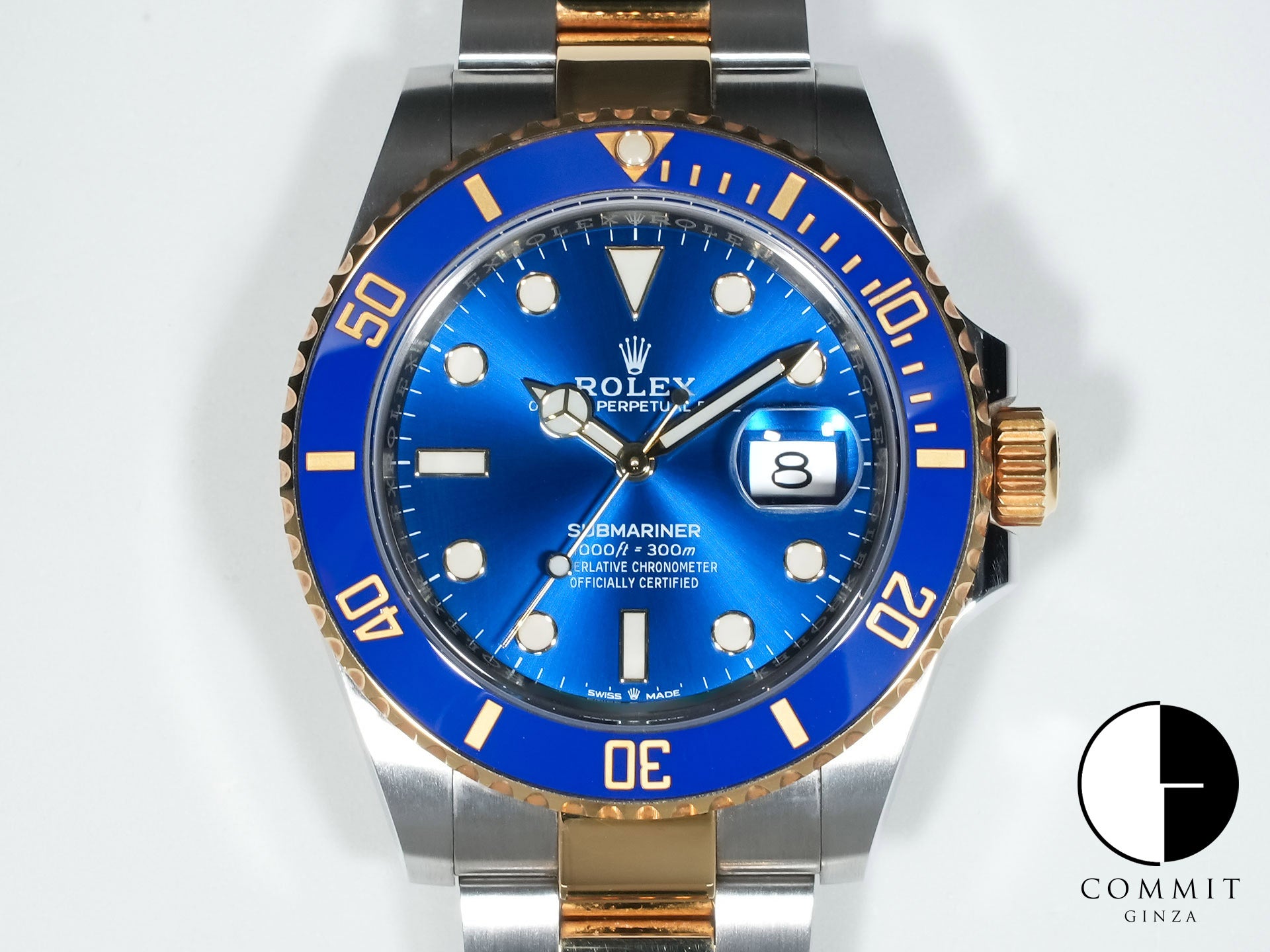 Pre-owned Rolex Submariner Date Ref. 126613LB Stainless Steel/Yellow Gold Blue Dial qyrcizc6