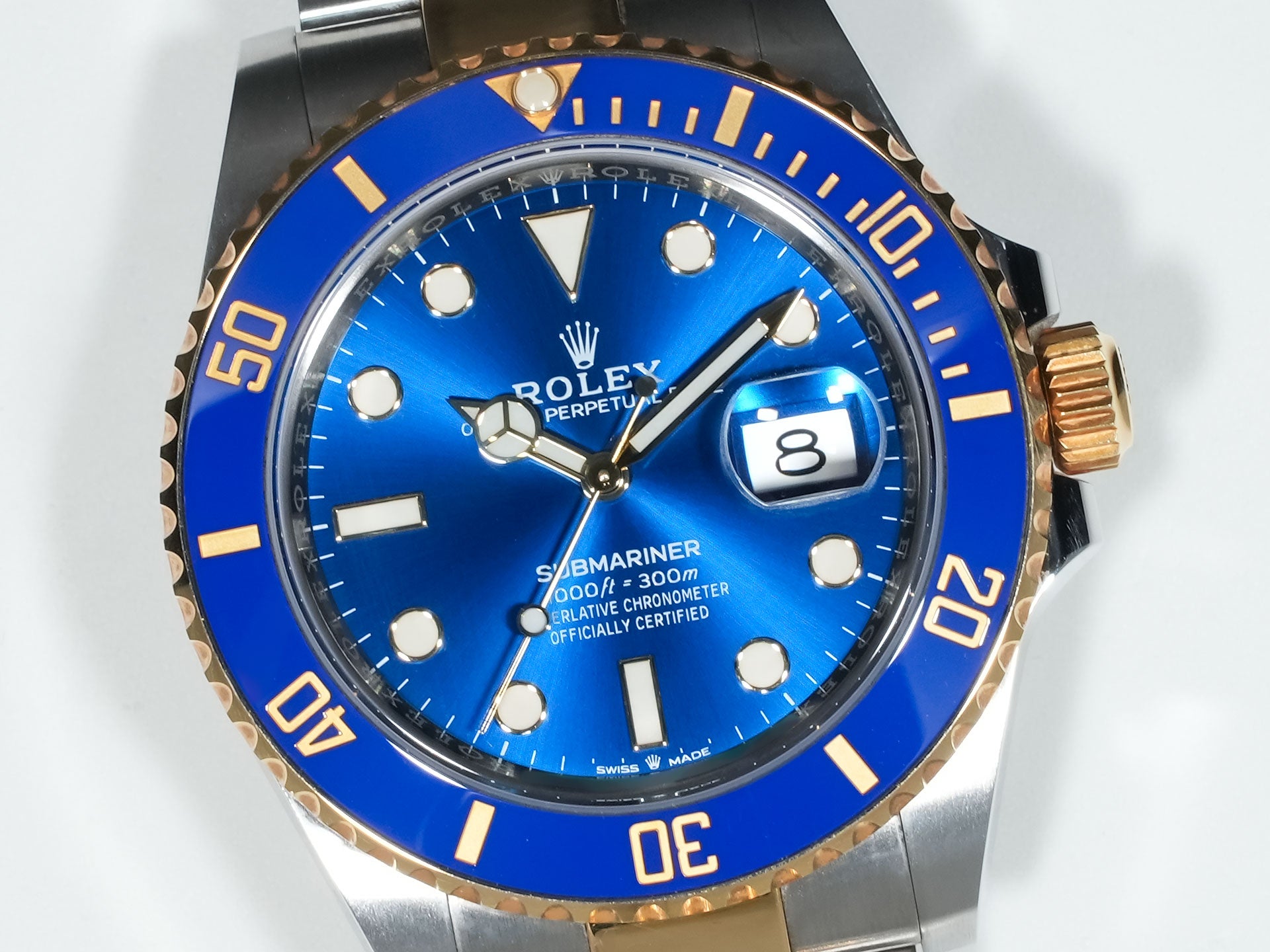 Pre-owned Rolex Submariner Date Ref. 126613LB Stainless Steel/Yellow Gold Blue Dial qyrcizc6