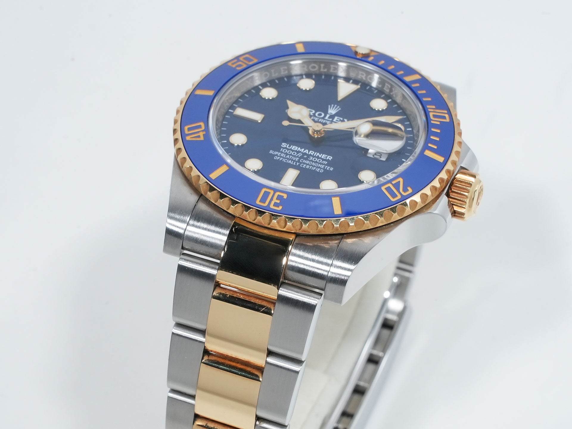 Pre-owned Rolex Submariner Date Ref. 126613LB Stainless Steel/Yellow Gold Blue Dial qyrcizc6