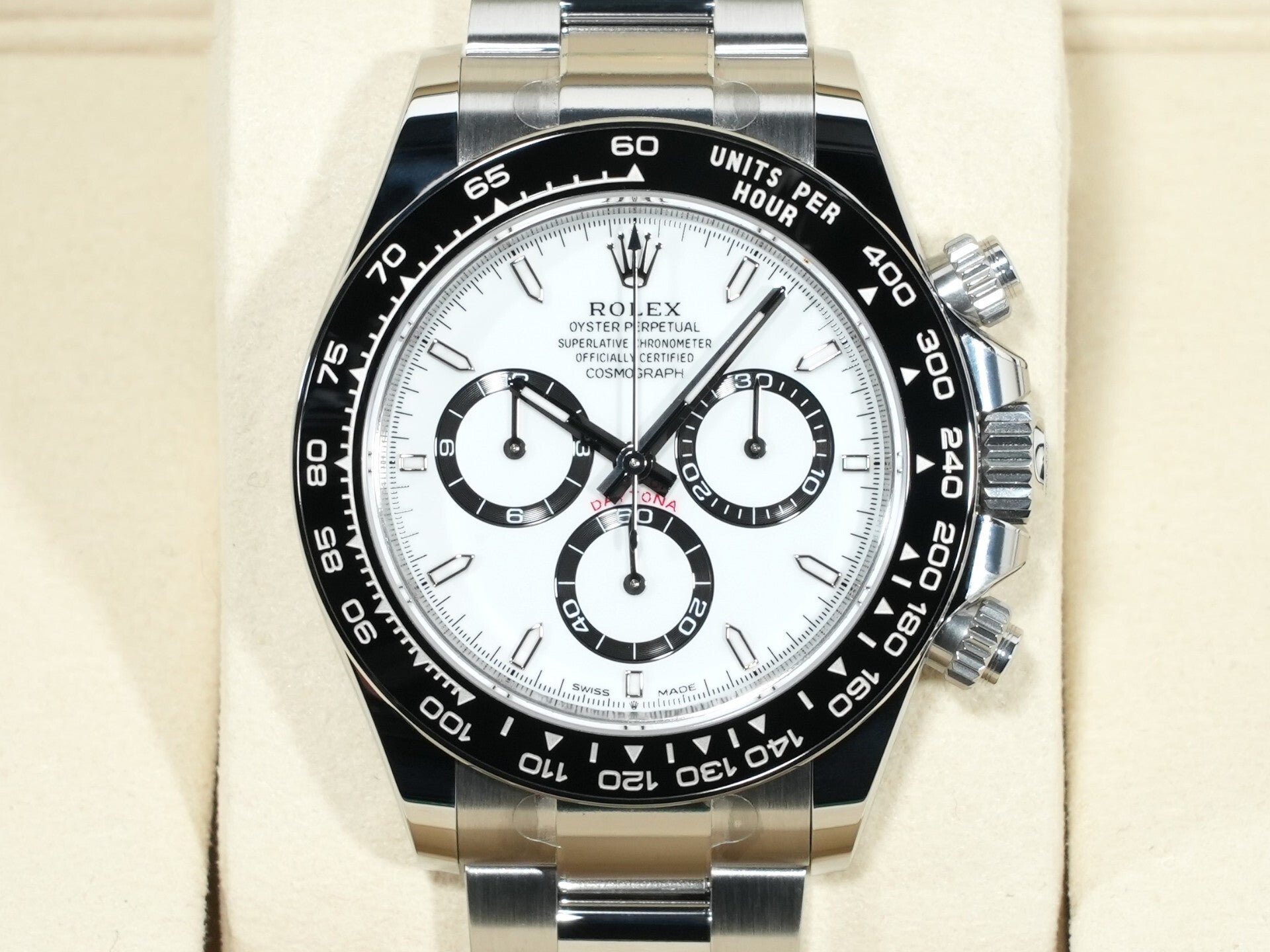 ロレックス デイトナ Ref.126500LN ステンレススチール ホワイト文字盤 未使用 emspuaxy