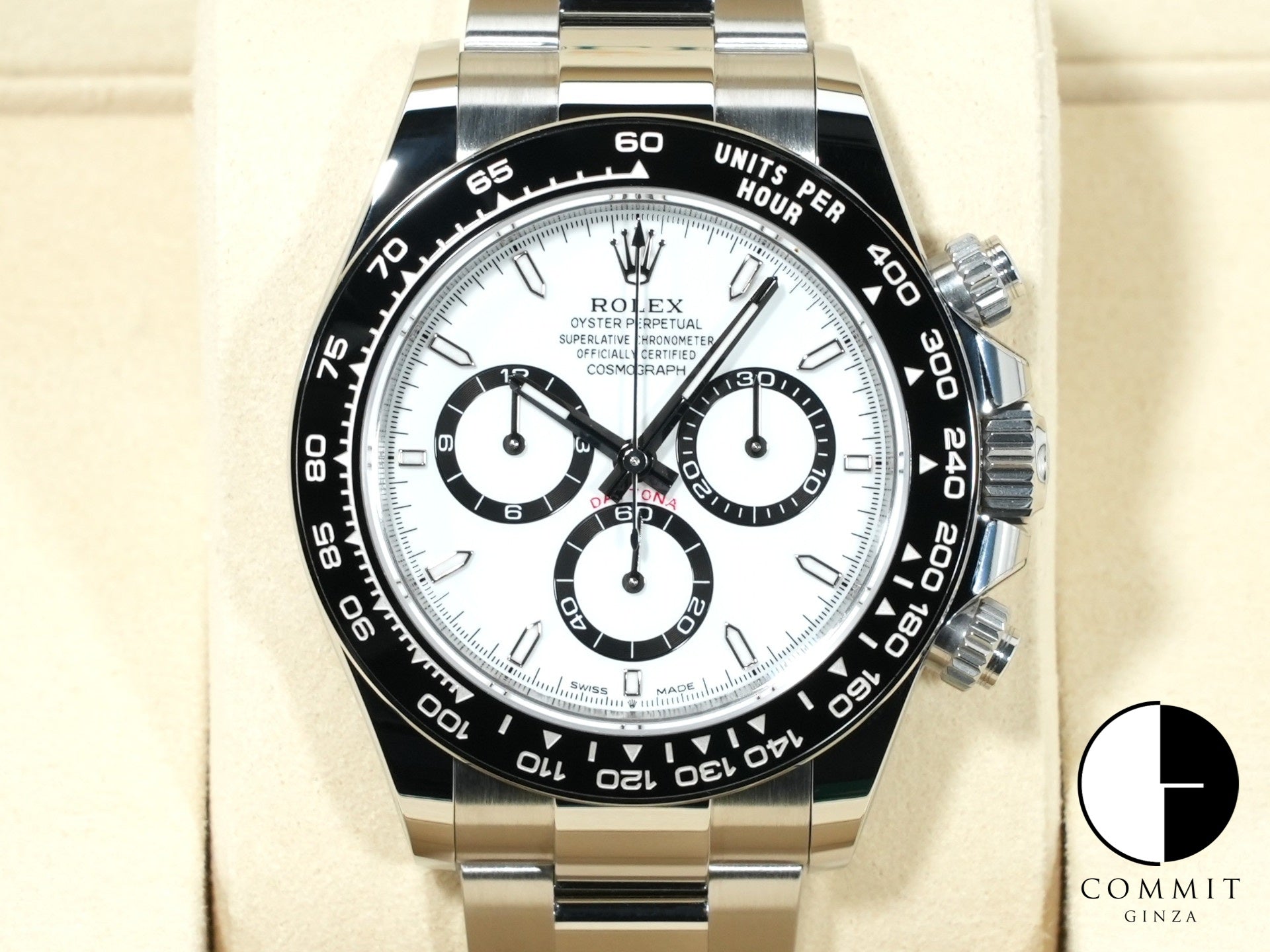 ロレックス デイトナ Ref.126500LN ステンレススチール ホワイト文字盤 未使用 e7ozgfwr