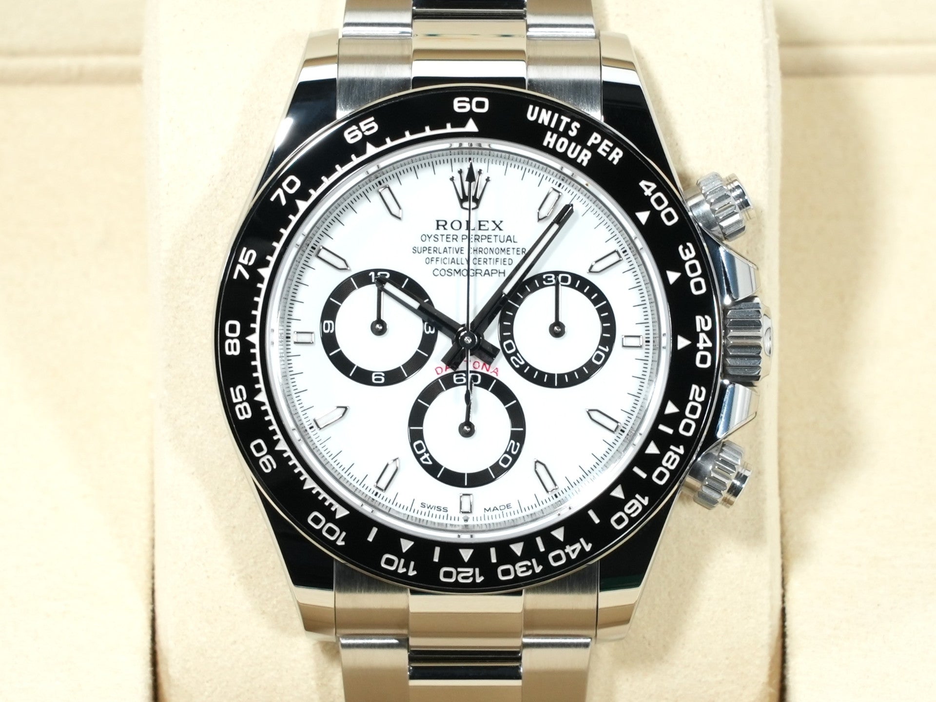 ロレックス デイトナ Ref.126500LN ステンレススチール ホワイト文字盤 未使用 e7ozgfwr