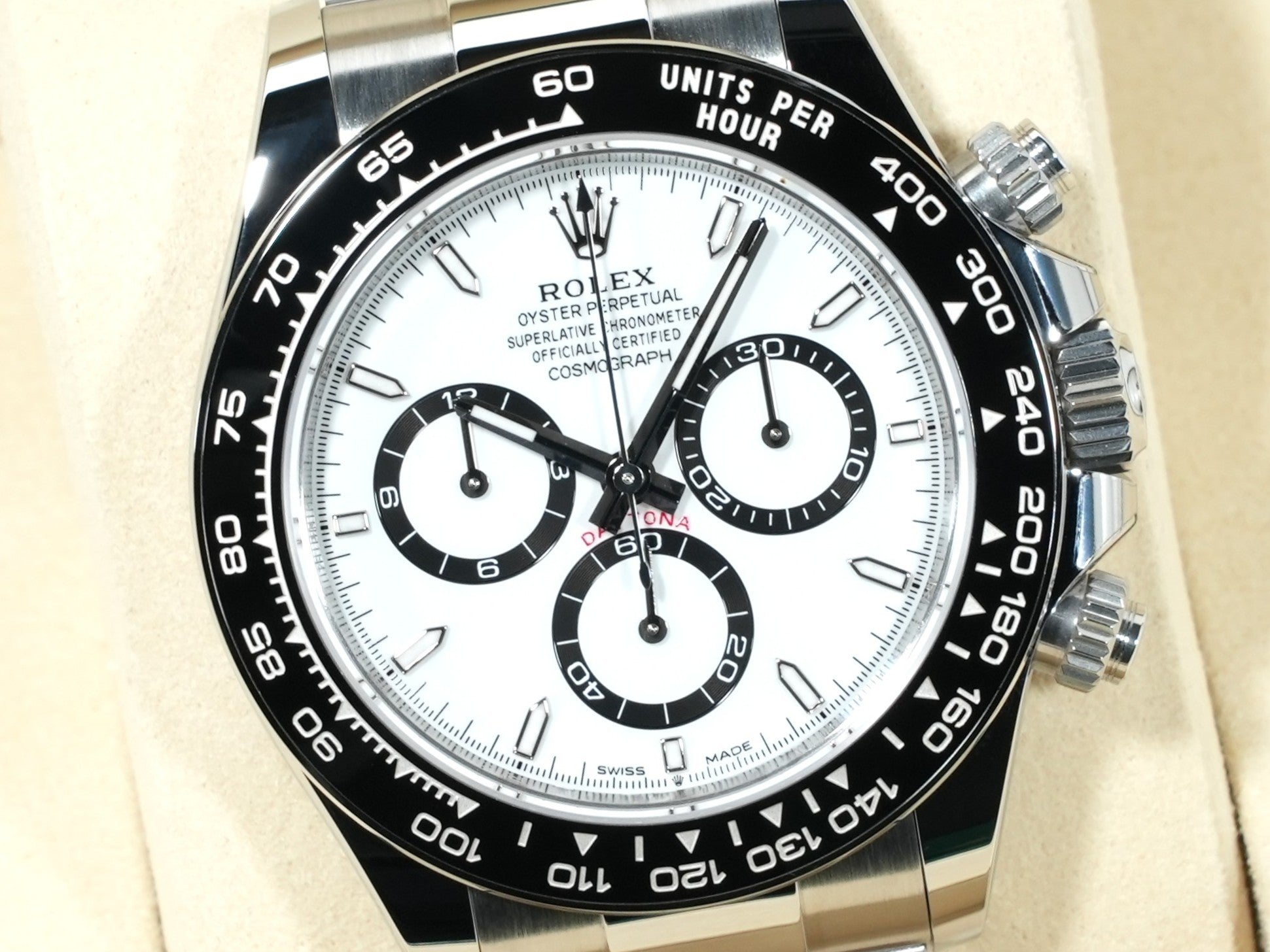 ロレックス デイトナ Ref.126500LN ステンレススチール ホワイト文字盤 未使用 e7ozgfwr