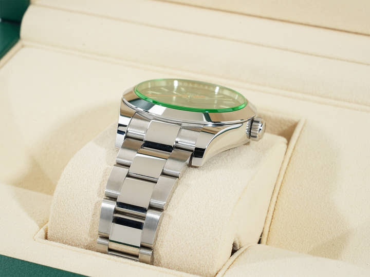 ロレックス ミルガウス Ref.116400GV ステンレススチール Zブルー文字盤 美品 dzaqeram