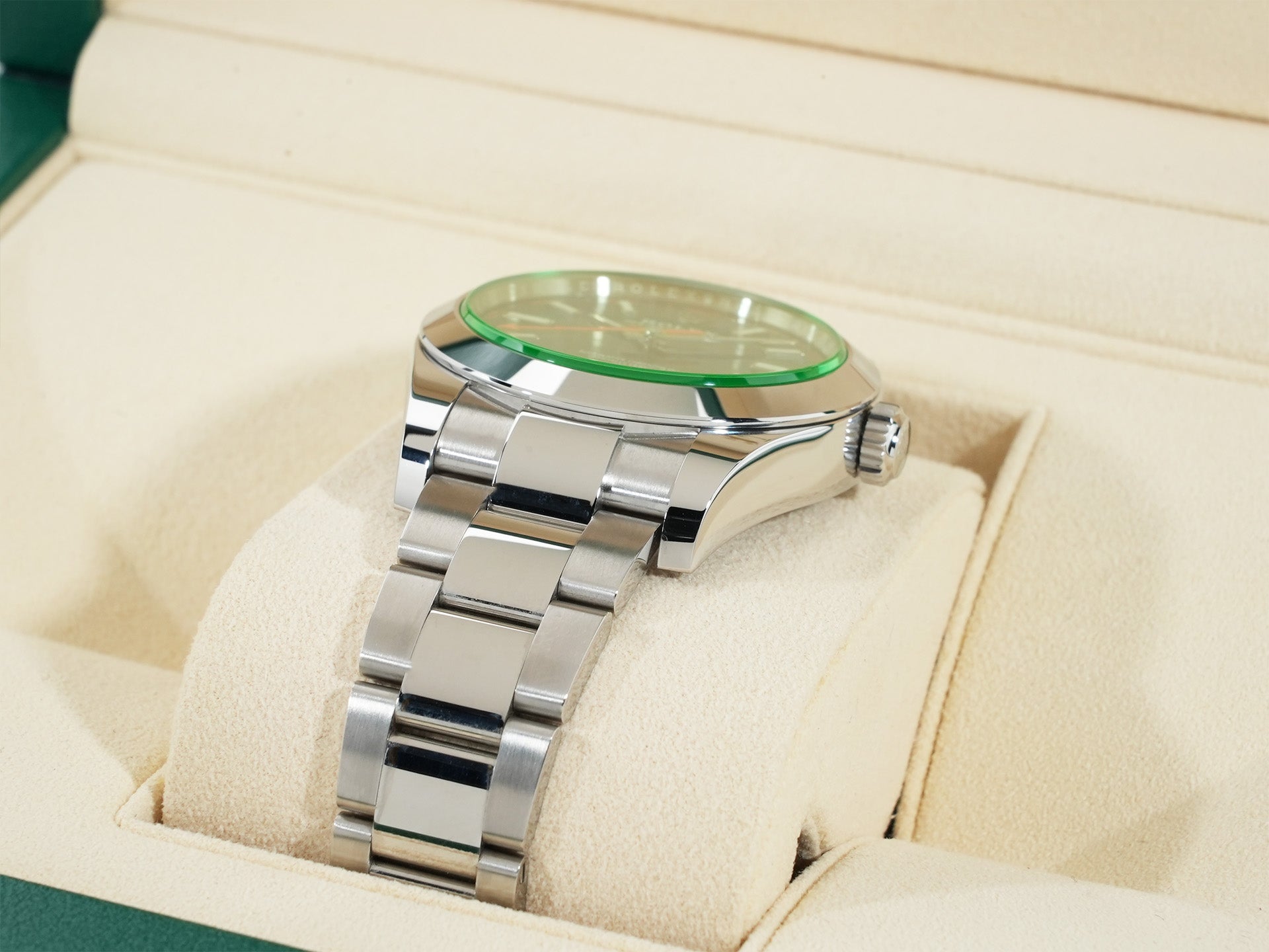 ロレックス ミルガウス Ref.116400GV ステンレススチール Zブルー文字盤 美品 dzaqeram