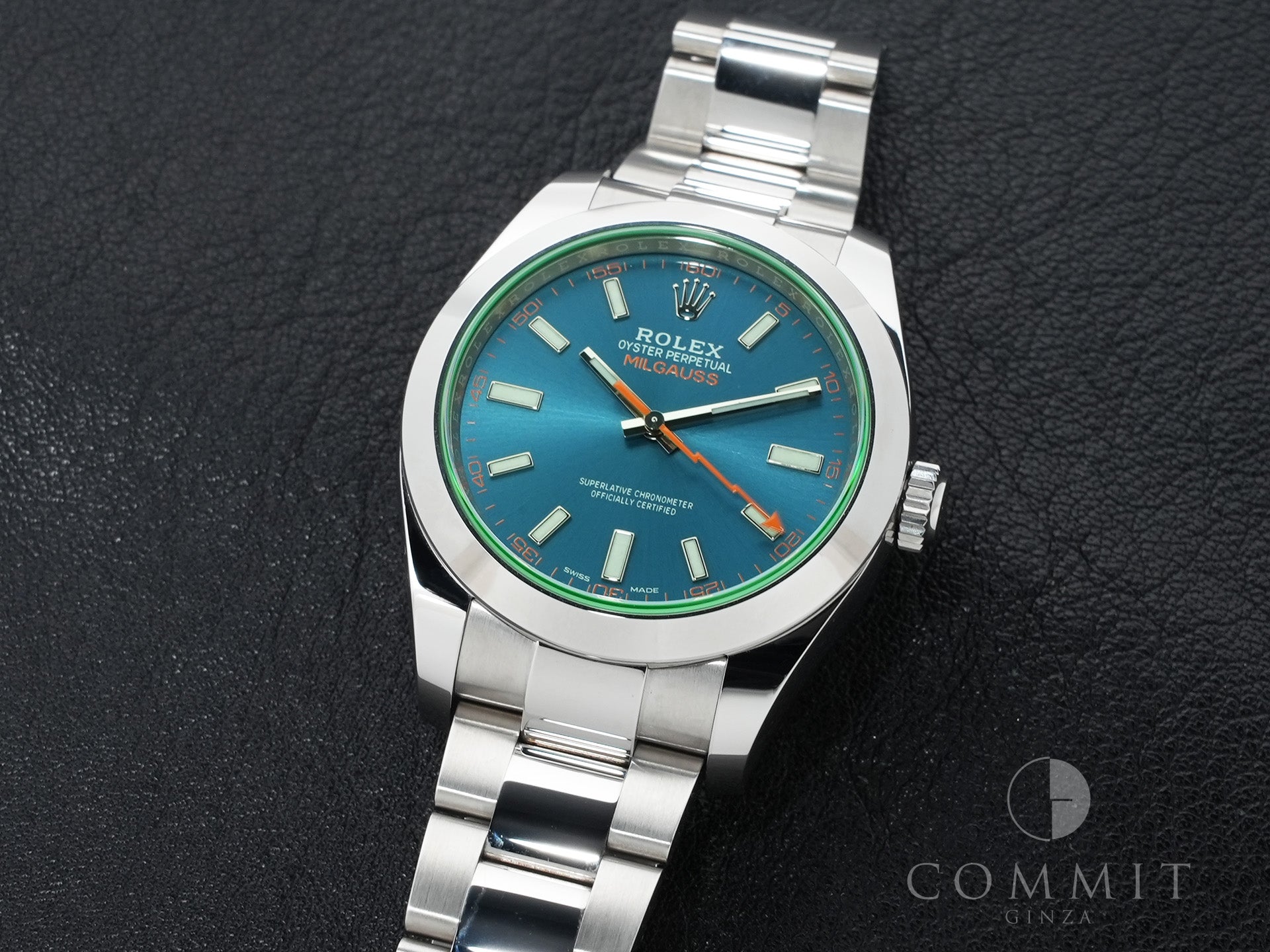 ロレックス ミルガウス Ref.116400GV ステンレススチール Zブルー文字盤 美品 dzaqeram