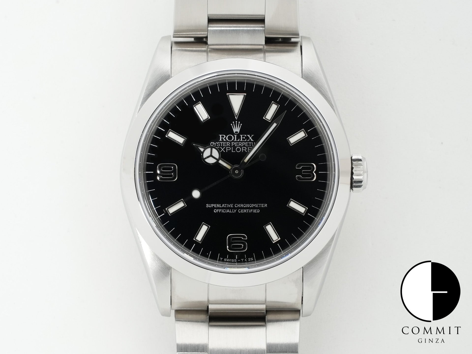 ロレックス エクスプローラーI Ref.14270 ステンレススチール ブラック文字盤 オイスターブレスレット 中古 35k5397k