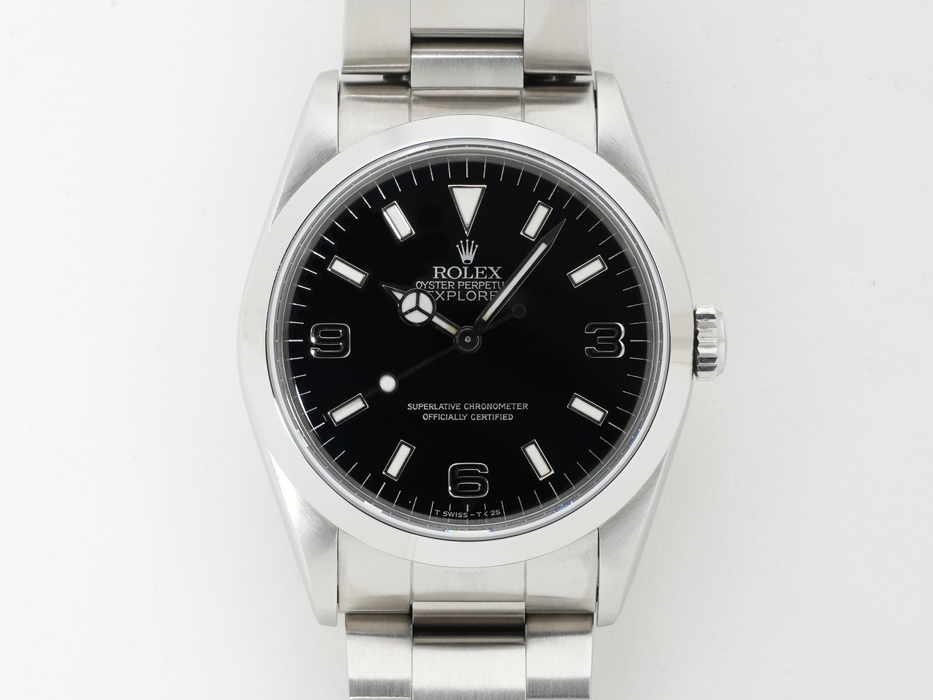 ロレックス エクスプローラーI Ref.14270 ステンレススチール ブラック文字盤 オイスターブレスレット 中古 35k5397k