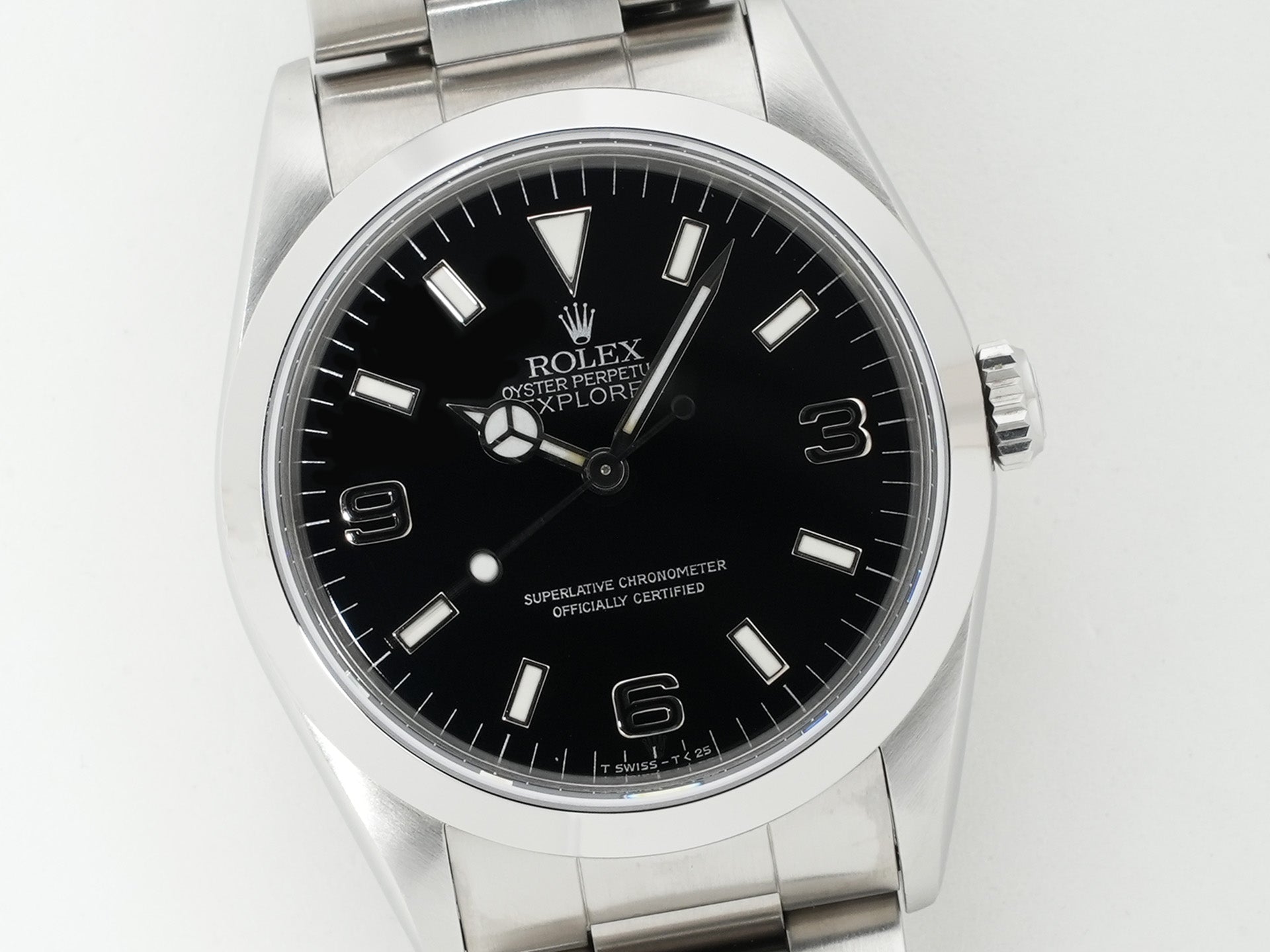 ロレックス エクスプローラーI Ref.14270 ステンレススチール ブラック文字盤 オイスターブレスレット 中古 35k5397k