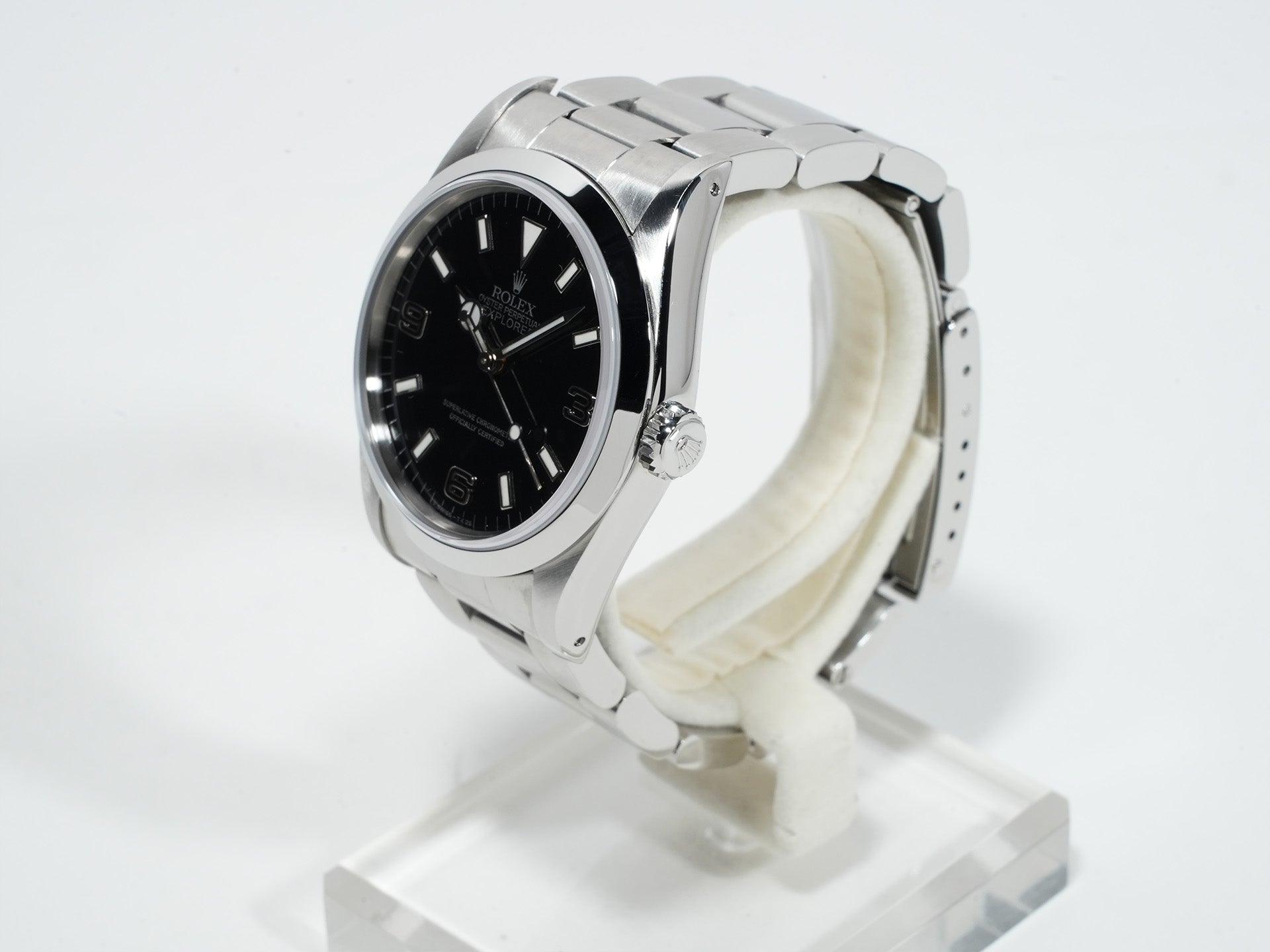 ロレックス エクスプローラーI Ref.14270 ステンレススチール ブラック文字盤 オイスターブレスレット 中古 35k5397k