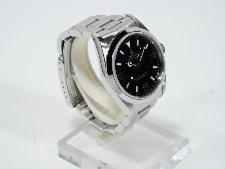 ロレックス エクスプローラーI Ref.14270 ステンレススチール ブラック文字盤 オイスターブレスレット 中古 35k5397k