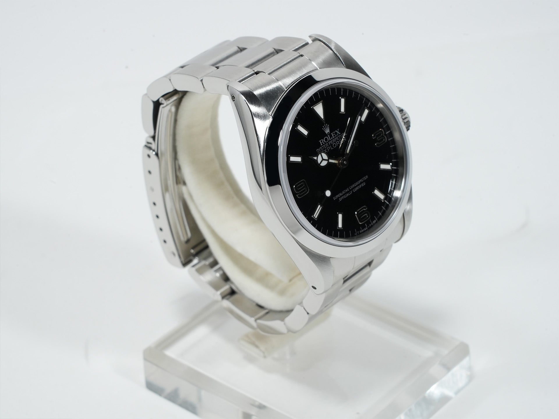 ロレックス エクスプローラーI Ref.14270 ステンレススチール ブラック文字盤 オイスターブレスレット 中古 35k5397k