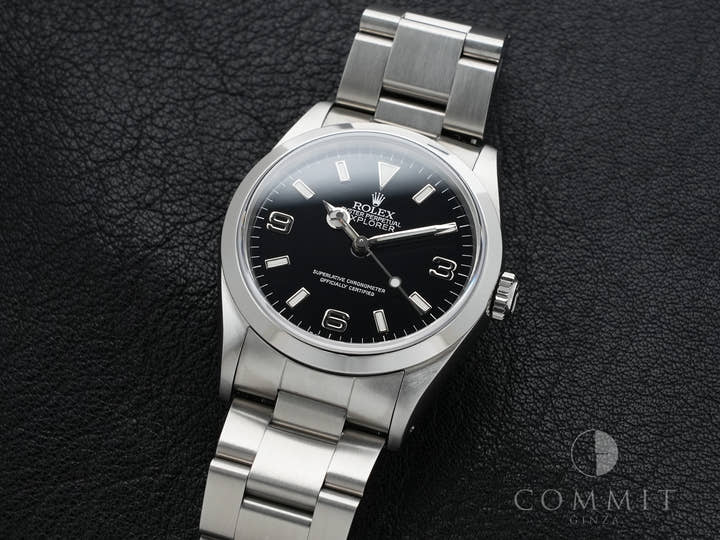 ロレックス エクスプローラーI Ref.14270 ステンレススチール ブラック文字盤 オイスターブレスレット 中古 35k5397k