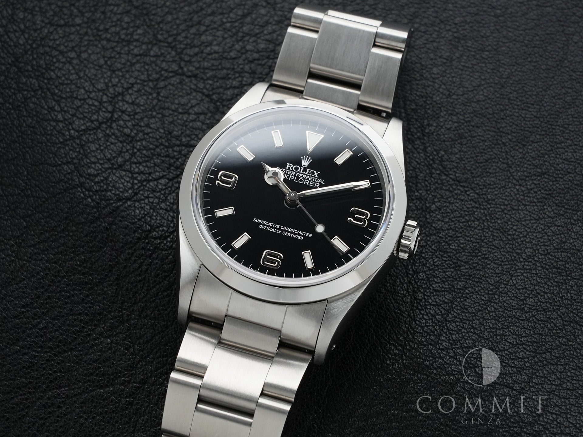 ロレックス エクスプローラーI Ref.14270 ステンレススチール ブラック文字盤 オイスターブレスレット 中古 35k5397k