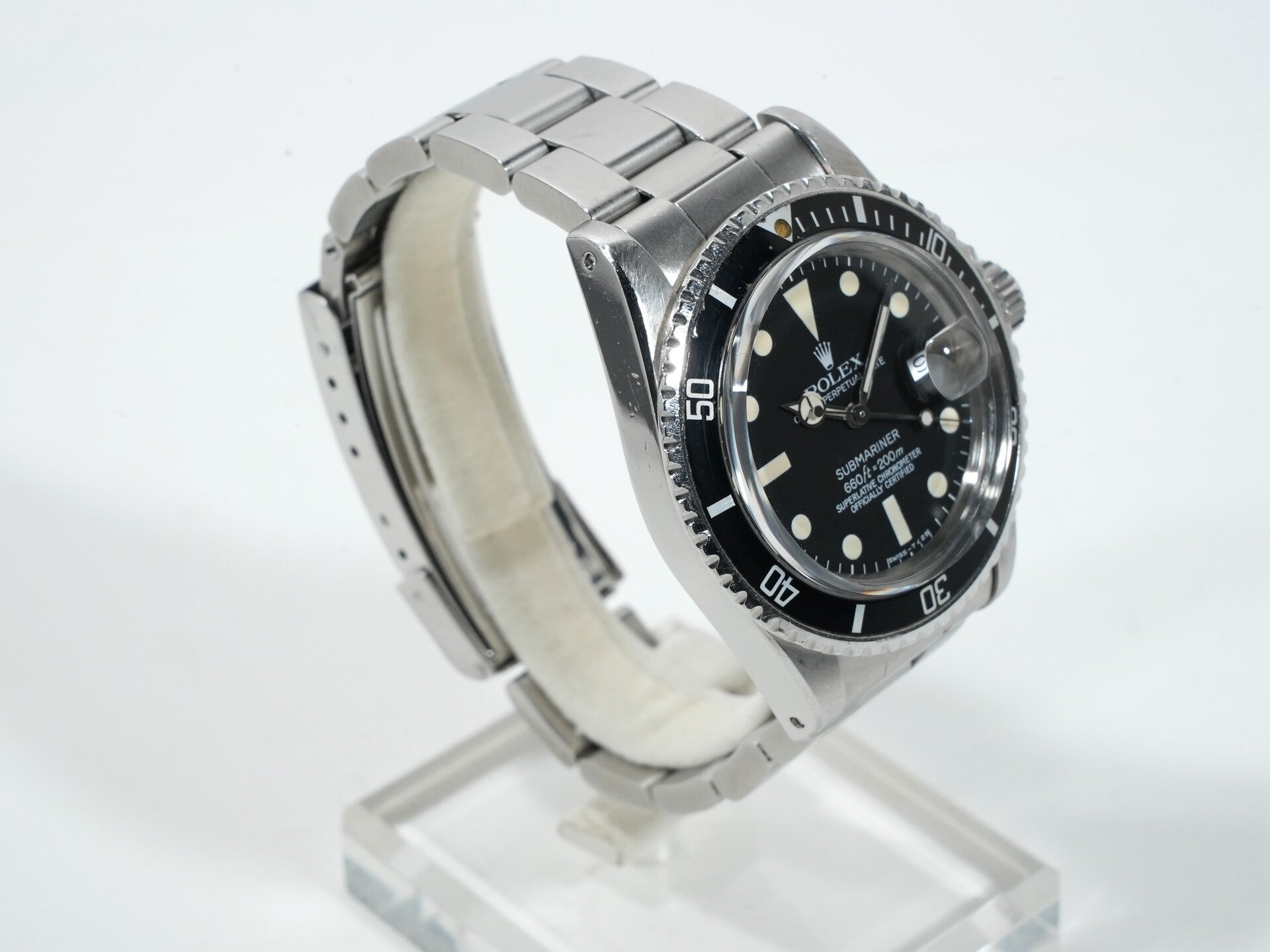 Pre-owned Rolex Submariner Date Ref. 1680 Stainless Steel Black Dial 4huvk8kp